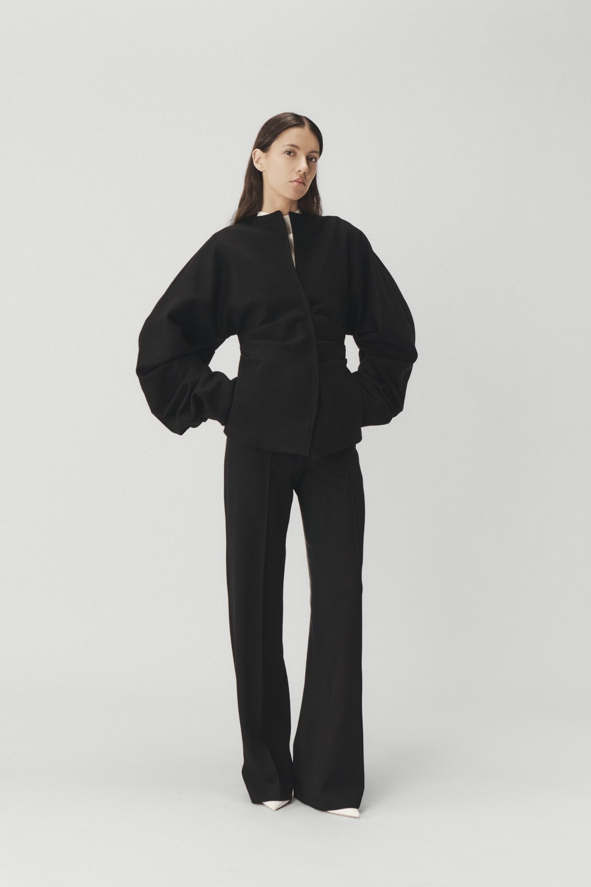 "ETHOS" DRAPED KIMONO JACKET
