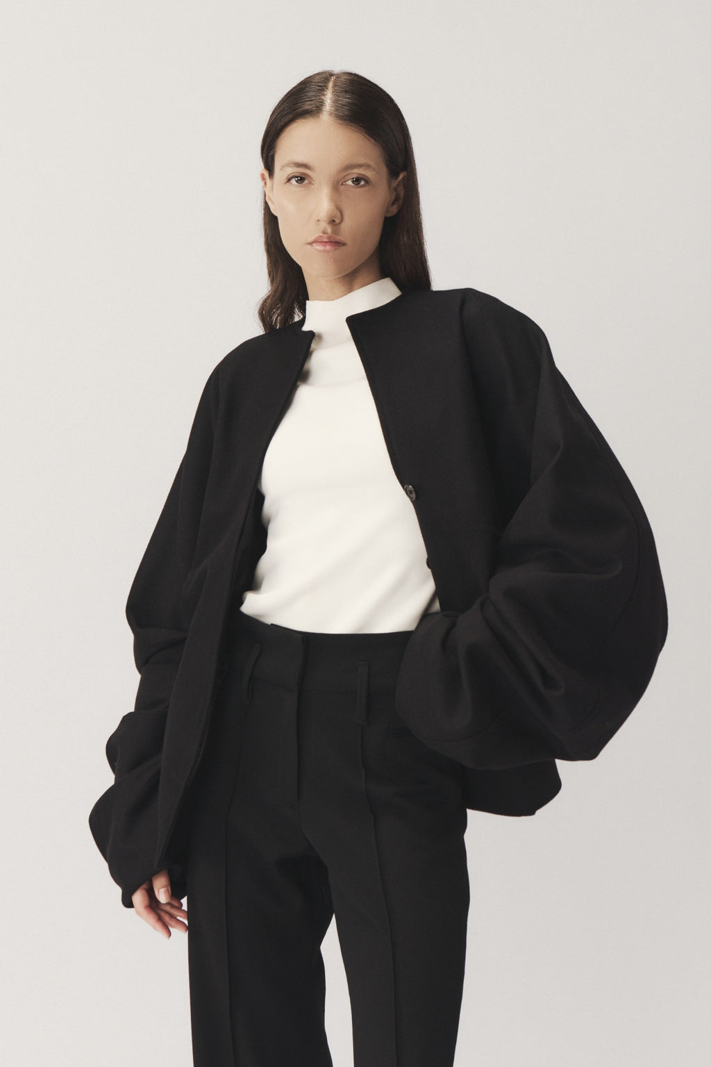 "ETHOS" DRAPED KIMONO JACKET