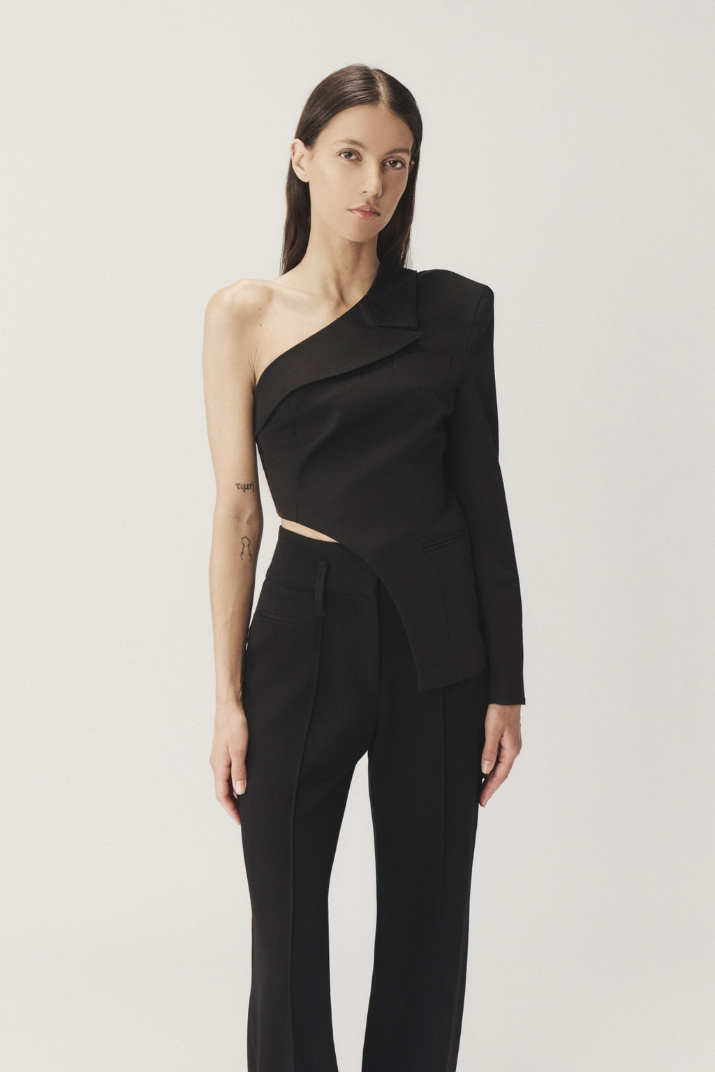 "MEDEA" ASYMMETRIC JACKET TOP