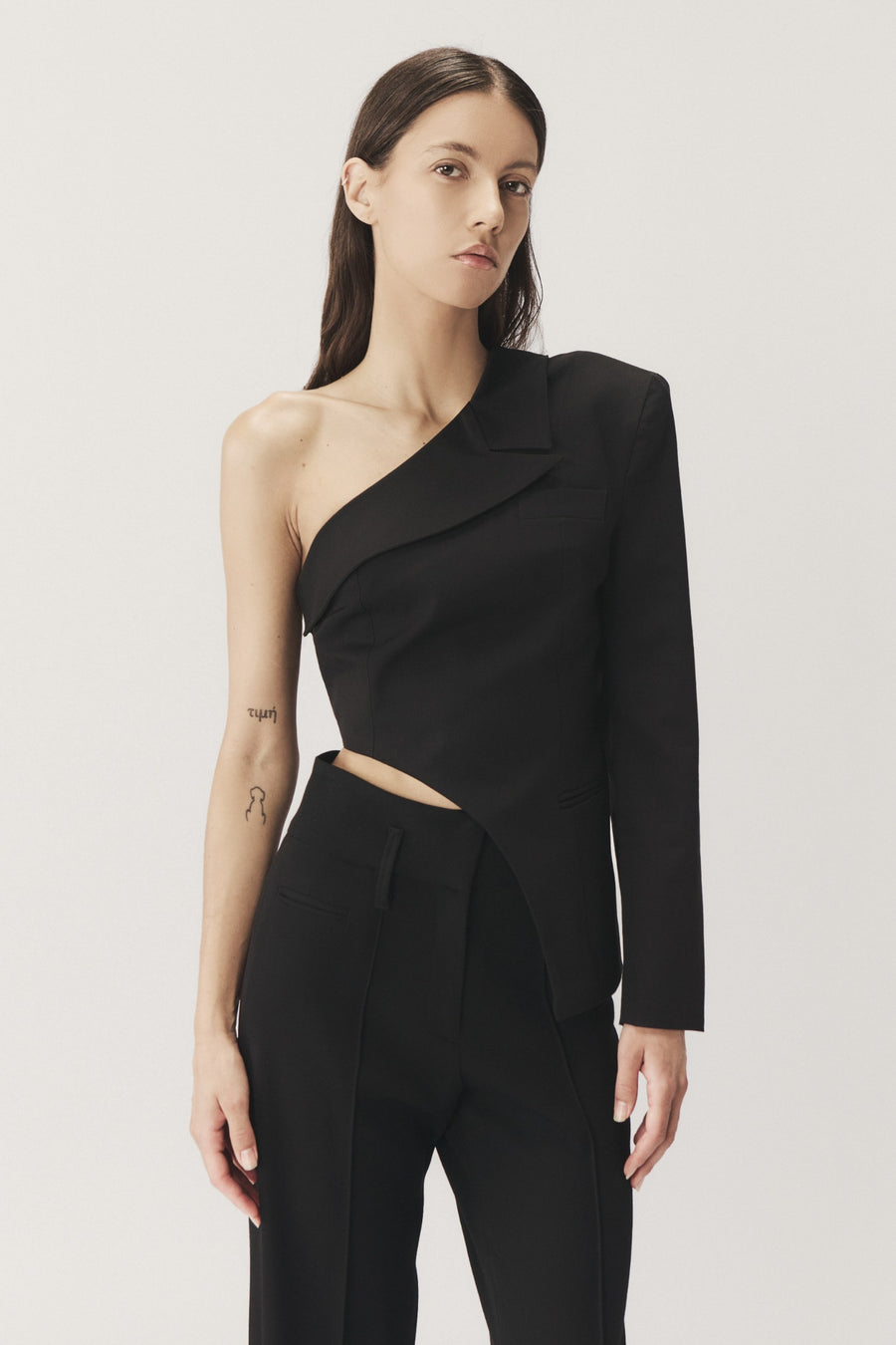 "MEDEA" ASYMMETRIC JACKET TOP