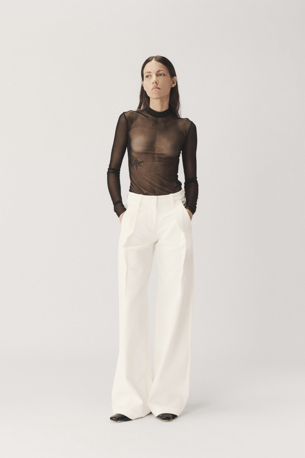 "VEIL" TRASPARENT TOP