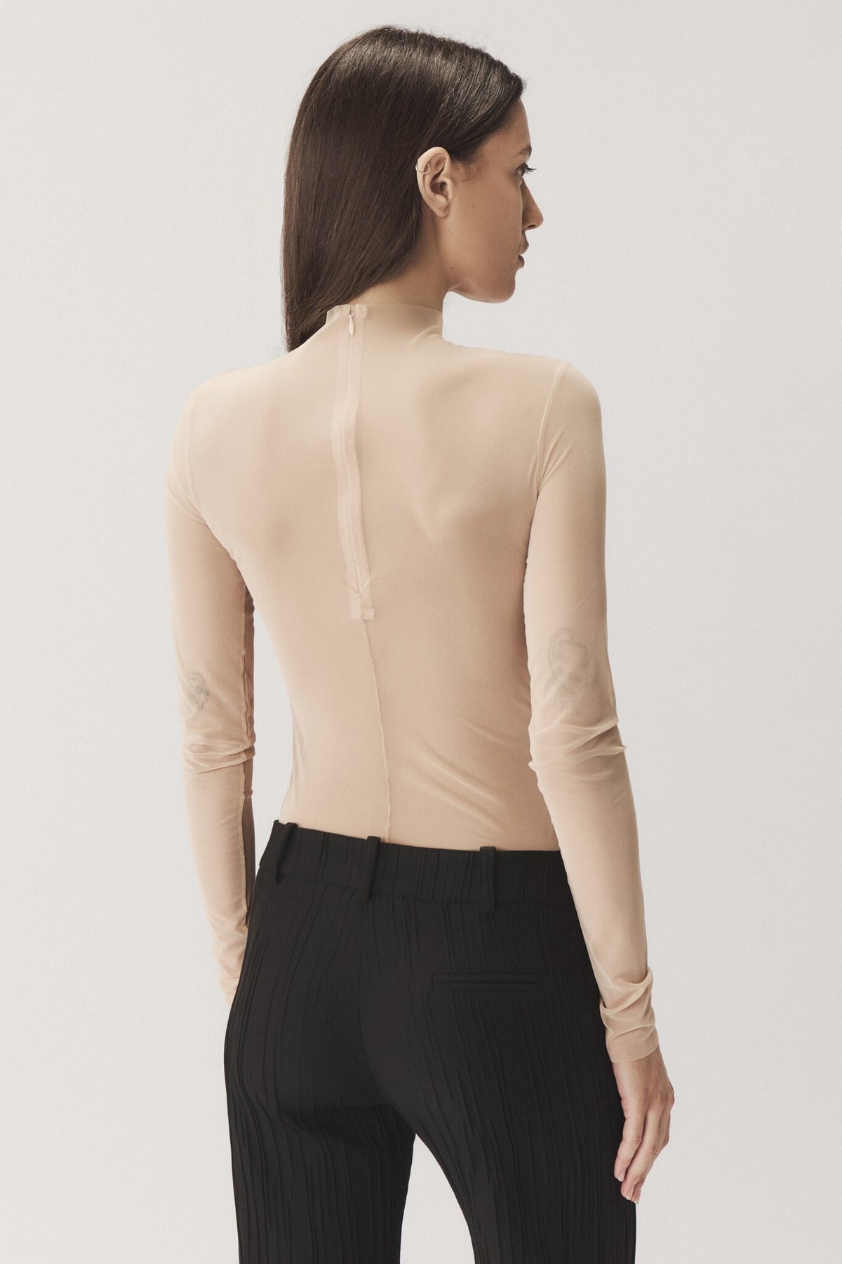 "NEBULA" DRAPED TOP - SKIN