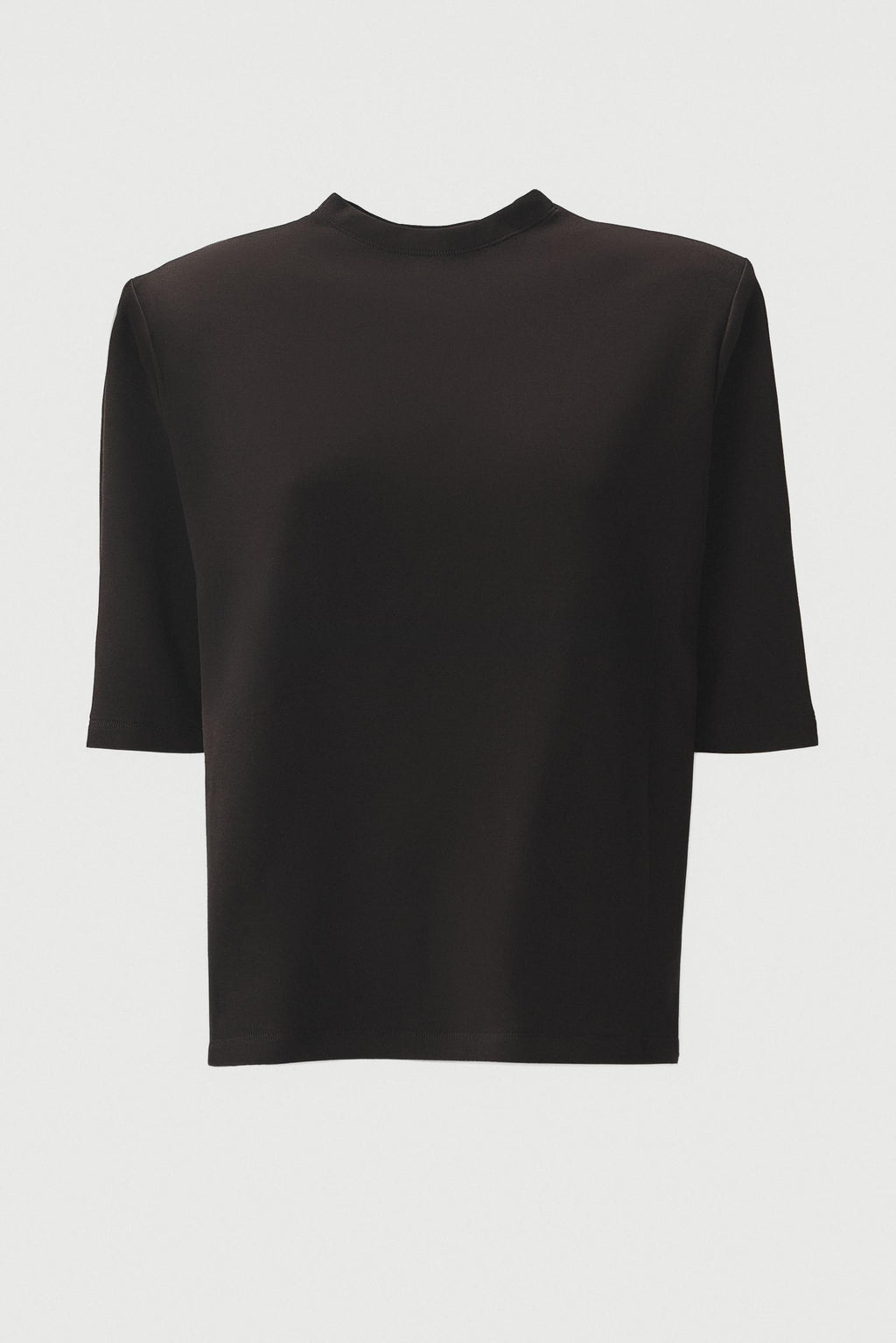 "22" STRUCTURED T-SHIRT - BLACK