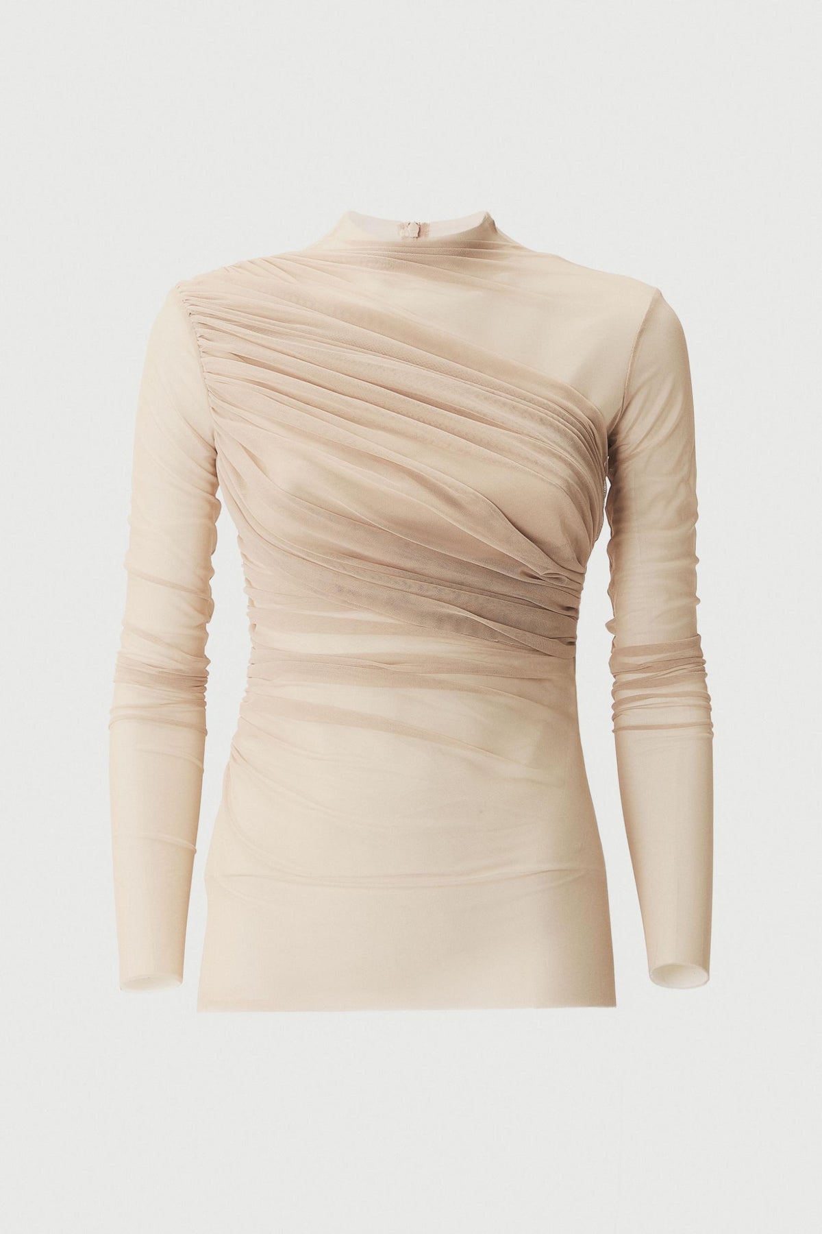 "NEBULA" DRAPED TOP - SKIN
